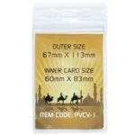 ID Card Pouch PVC 67x98mm- Vertical