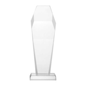 Hexagon Shaped Crystal Awards with Glass Base & Box