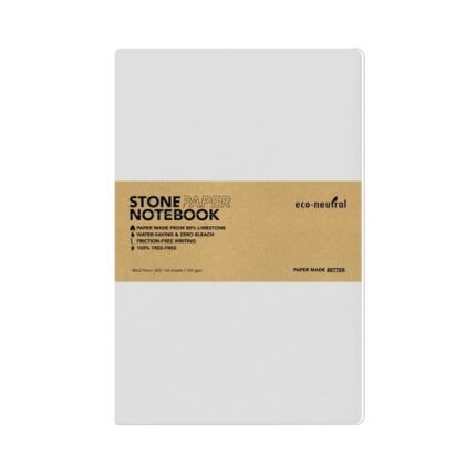 NEYA - eco-neutral Stone Paper Tree-Free Notebook - White