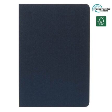 ORSHA - SANTHOME A5 rPET & FSC Certified Notebook - Navy Blue (Anti-Microbial)