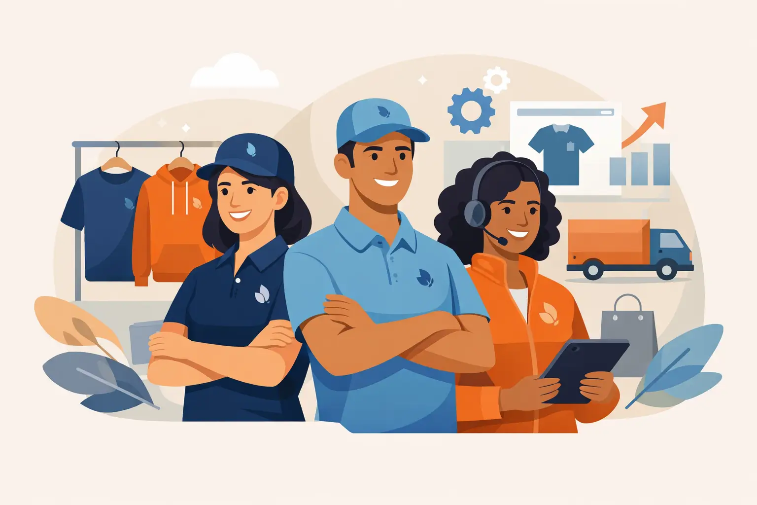 Custom Branded Apparel for Staff That Works