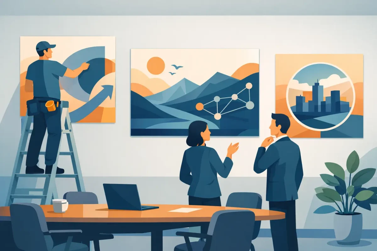 Custom Wall Art for Office Branding That Works